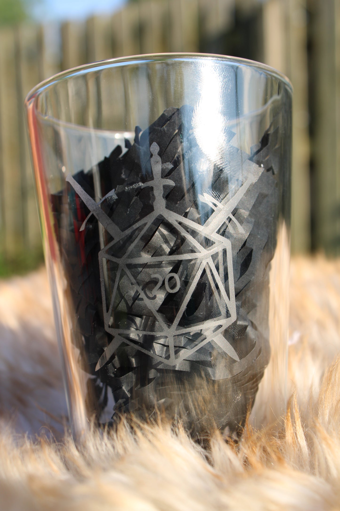 Etched Pint Glasses (Single)